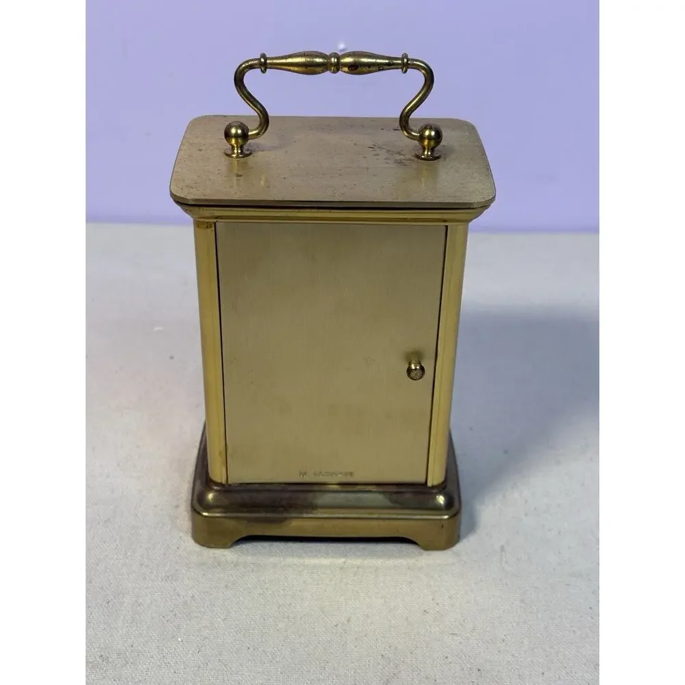 Neiman Marcus Quartz Gold Tone Carriage Clock West Germany
